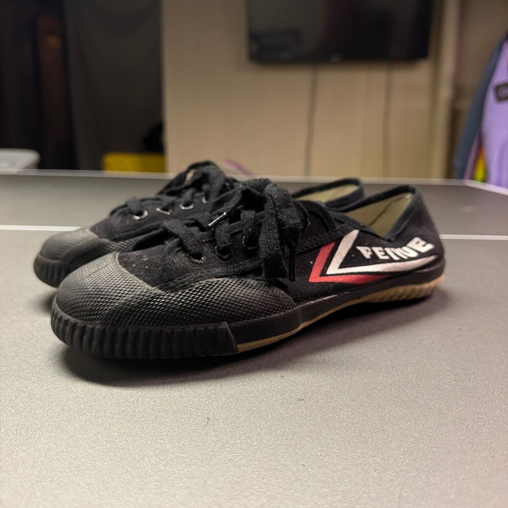 FEIYUE‎ Martial Arts Kung Fu Training Shoes Black Canvas Size 40 US Men's 7
